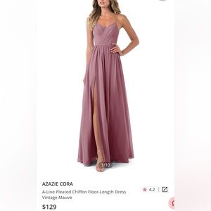 Azazie Cora dress in Vintage Mauve - size A4 & dry cleaned.